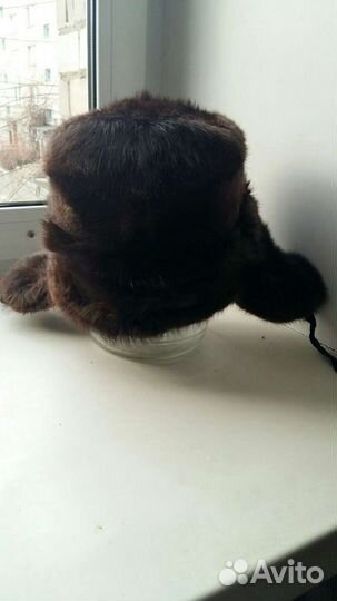 Норковая шапка уша н ка 60 размер