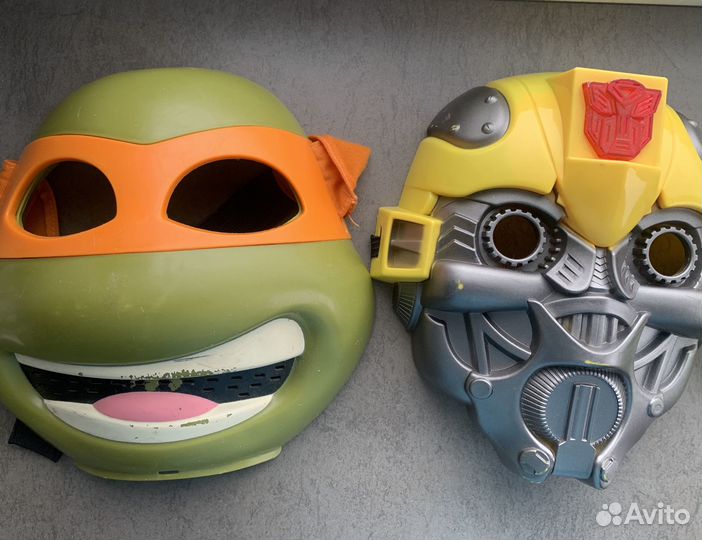 Маска черепашки ниндзя и Бамблби (цена за все)