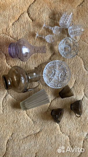 Посуда СССР, стекло хрусталь