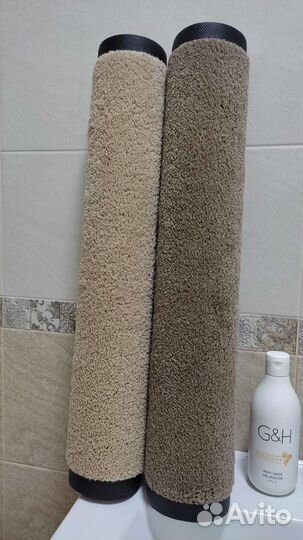 Ковёр каучук асептик Белый кот бежевый 60/85 см