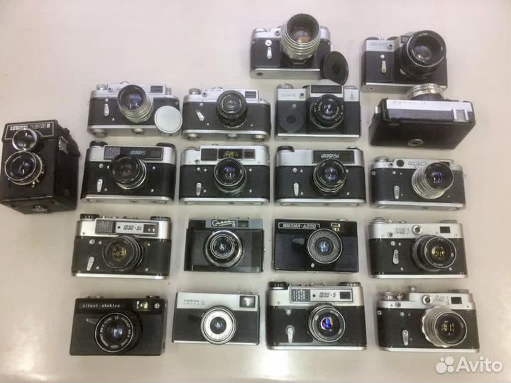 Коллекция фотоаппаратов СССР 19 шт