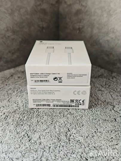 Адаптер Apple 20W + кабель USB-C 1 метр (новые)