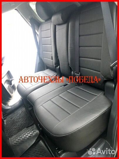 Чехлы Nissan X-Trail T32 из экокожи чёрные Классик