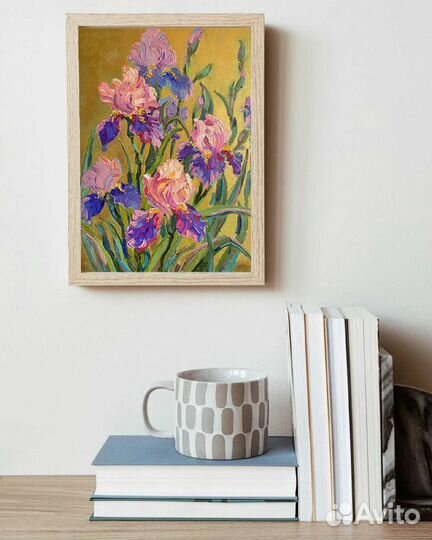 Картина маслом цветы