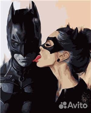 Картина по номерам 40*50см Новая Бэтмен