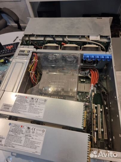 Сервер Supermicro x7dbe+ с блоками