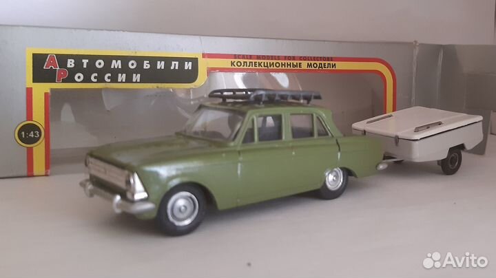 Москвич 408 дача 427 СССР прицеп скиф 1/43
