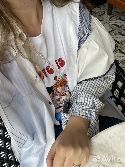 Пэчворк рубашка Onesize