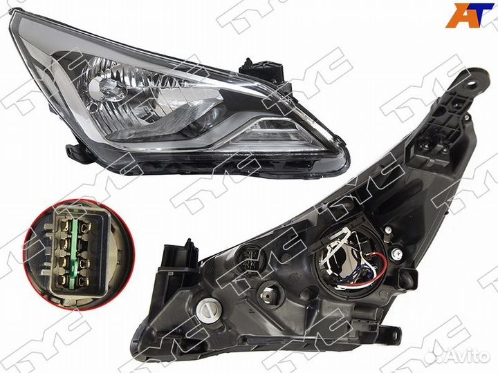 Фара hyundai solaris 14-17 RH под электрокорректор