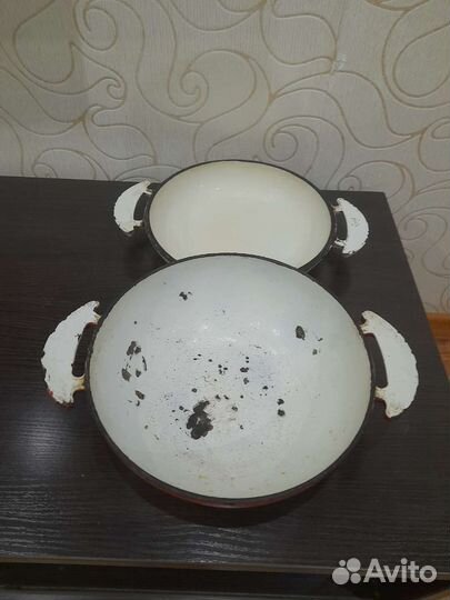 Жаровня эмалированная чугунная