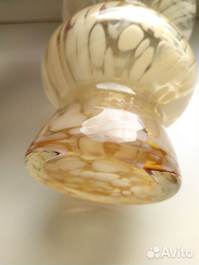 Ваза сульфидное цветное стекло СССР