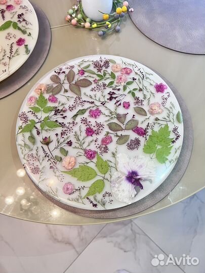 Поднос из эпоксидной смолы