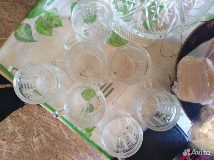 Набор стаканов хрусталь СССР