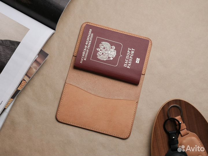 Обложка на паспорт из натуральной кожи