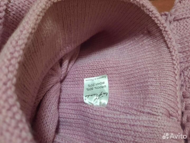 Комплект шапка и шарф женский новый зимний