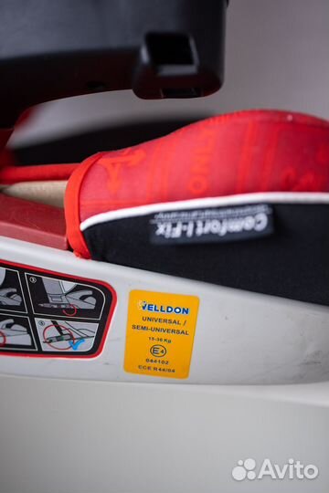 Автокресло babyton comfort fix red, 18-36кг