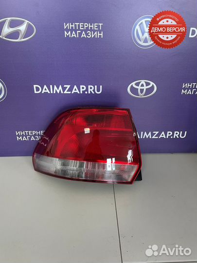 Фонарь задний Volkswagen Polo левый (10-15)