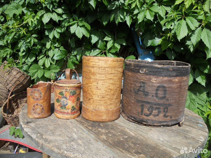 Короб берестяной туески А.О. 1932 только самовывоз