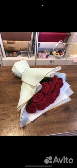 Купить цветы 25 роз 70 см