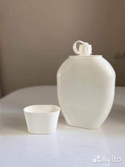 Пластик СССР: фляга авган., контейнеры для сыпучих