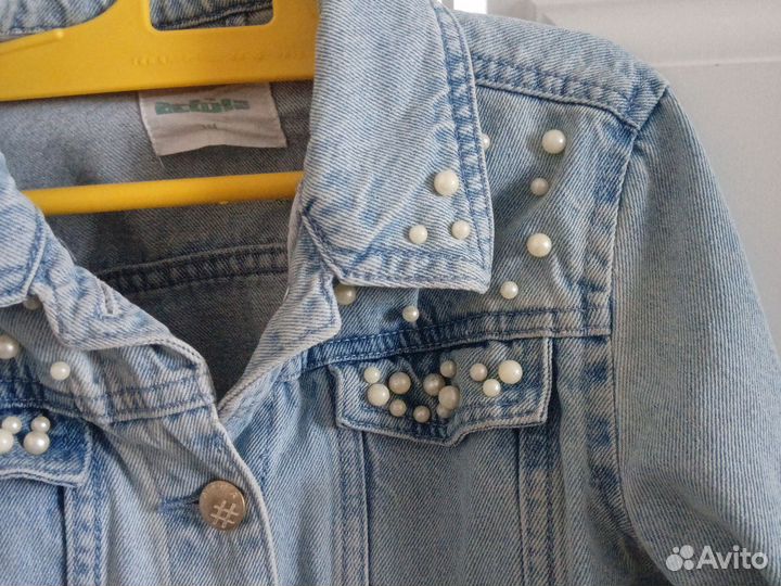 Джинсовая куртка для девочки 134