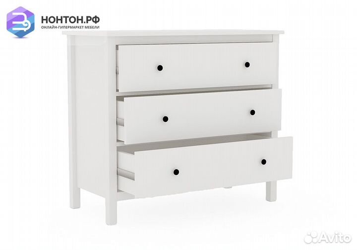 Комод с 3-мя ящиками khimki белый
