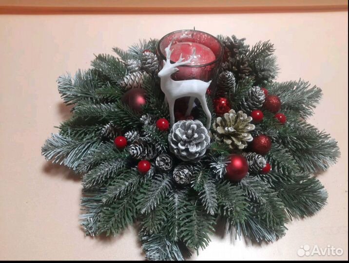 Новогодний подсвечник