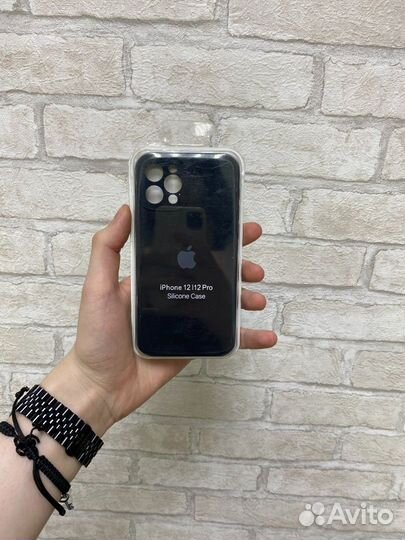 Чехол на айфон с защитой камеры iPhone 12/12Pro