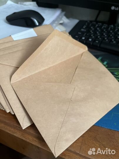 Крафт конверт 10*15