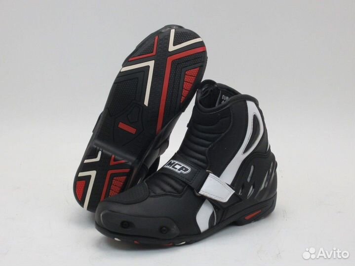 Мотоботы mcp amsterdam black/white