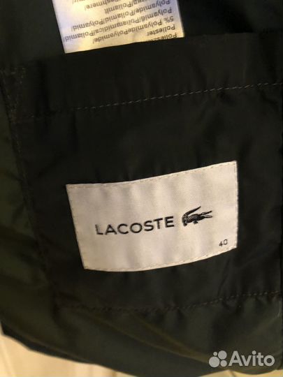 Пуховик lacoste оригинал