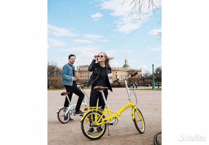 Cкладной велосипед Shulz GOA Coaster желтый