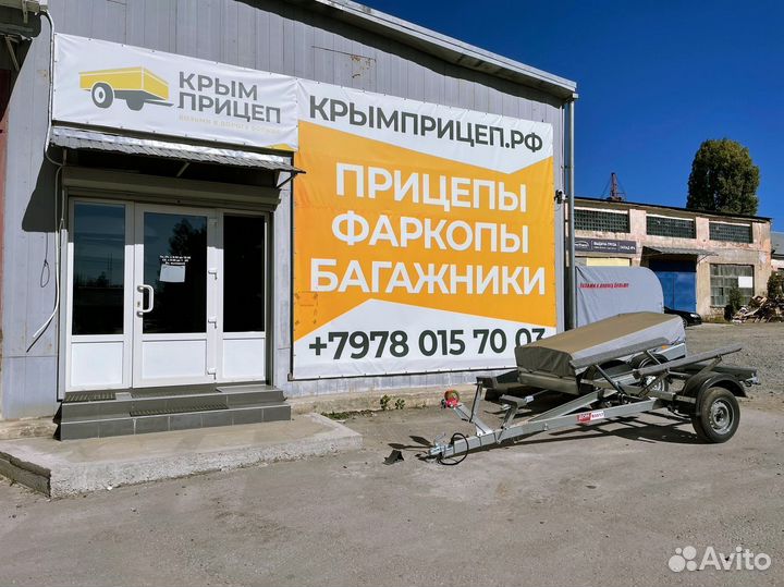 Прицеп старт A3015 2-х бортовый тент 500