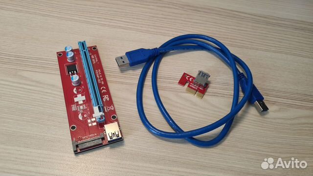 Новый Райзер VER 007s SATA, Кабель USB 100 см