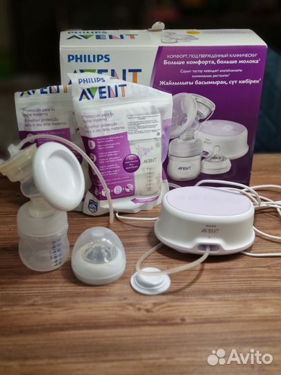 Молокоотсос avent электрический+ручной