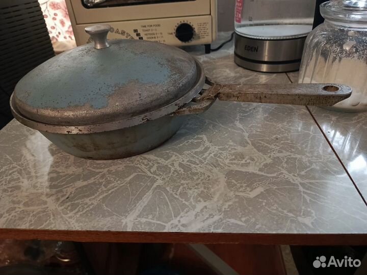 Сковорода алюминиевая СССР 25 см. Доставка