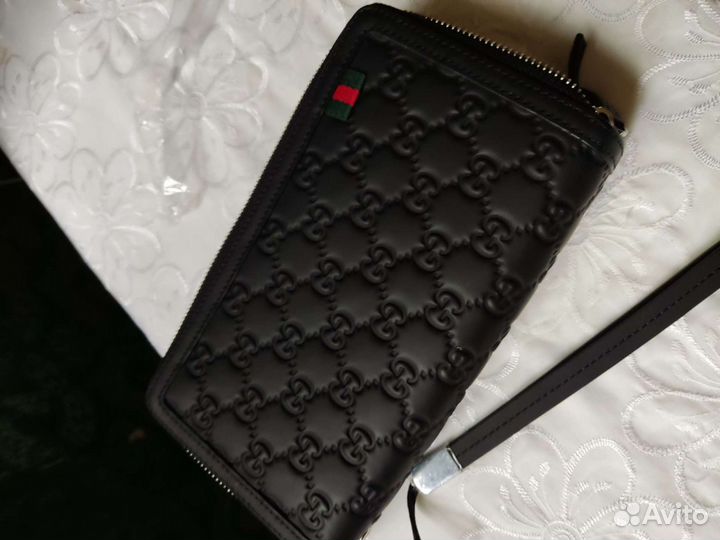 Мужской клатч,новый, из натуральной кожи