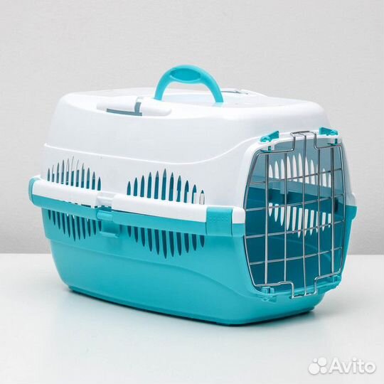 Переноска для животных до 9 кг 'Пижон', металличес