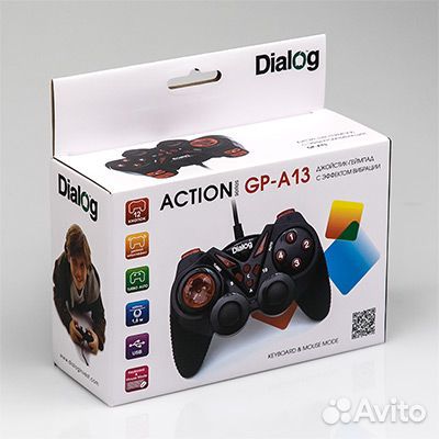 Геймпад проводной Dialog GP-A13 Action