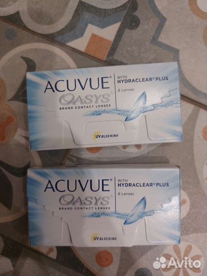 Линзы контактные acuvue oasys двухнедельные -6