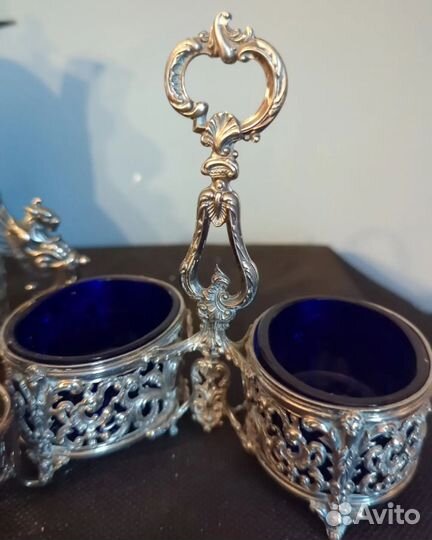 Солонка. 19 век. Серебро