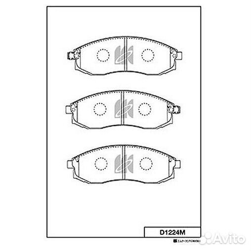 Колодки дисковые Kashiyama D1224M