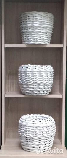 Кашпо из ротанга