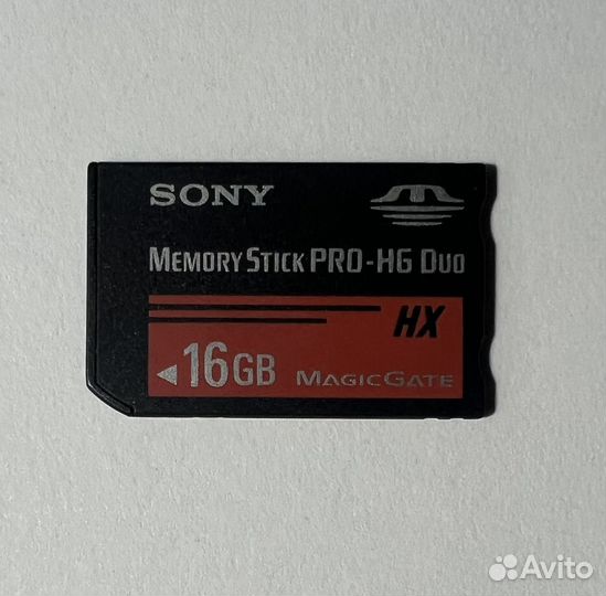 Карточка sony Memory Stick PRO Duo MagicGate 16гб