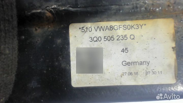 Балка подвески задняя Skoda SuperB 2015, 2017