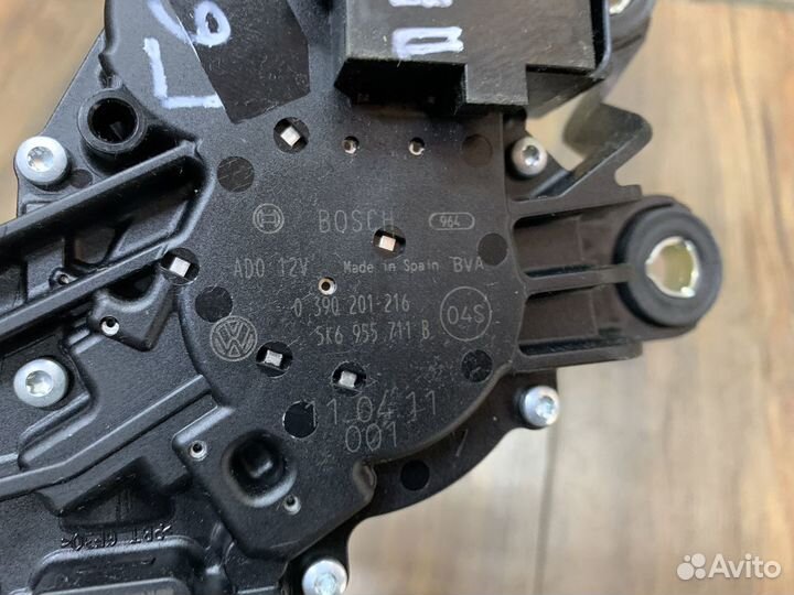 Volkswagen Golf 6 Моторчик стеклоочистителя задний