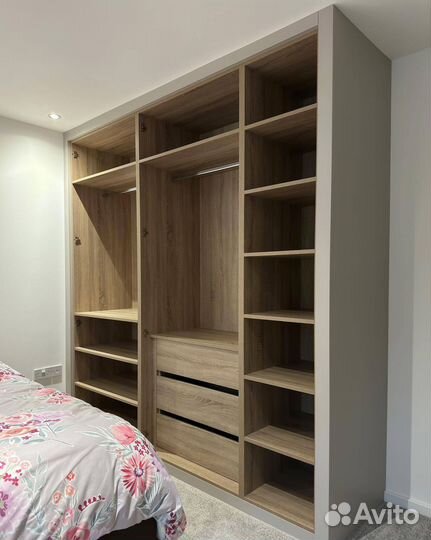 Шкаф распашной с фрезеровкой