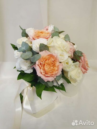 Букет невесты из пионовидной розы
