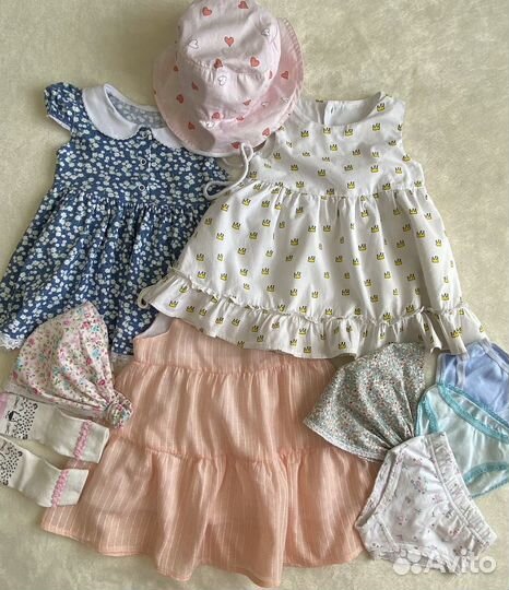 Вещи пакетом для девочки 80