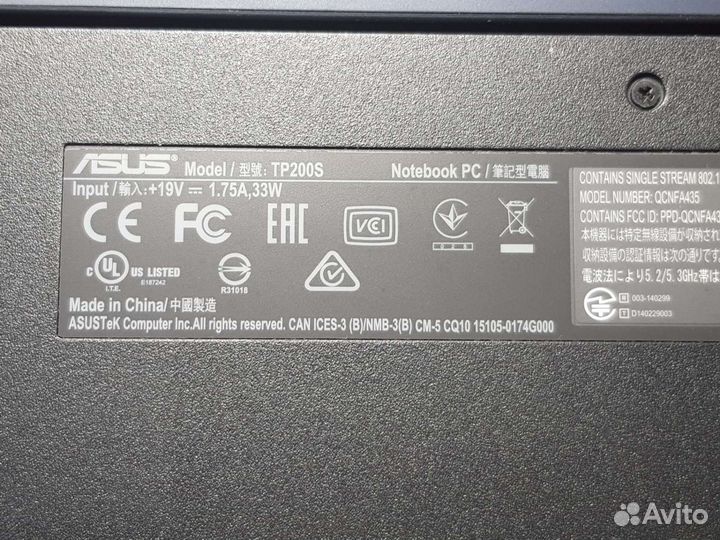 Ноутбук asus Transformer Book Flip TP200S